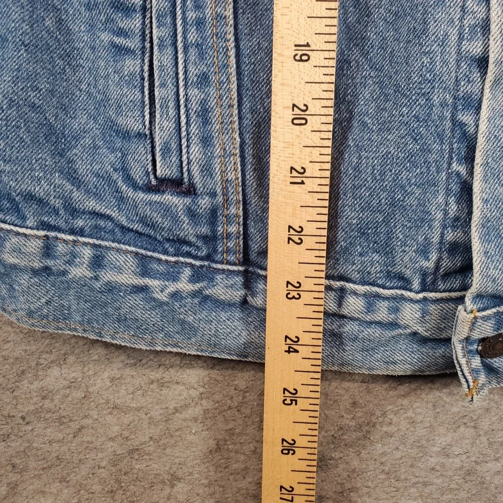 Levi's 70506-0214 Trucker Jacket Mens 40R Blue Denim Vintage Made in USA 90s